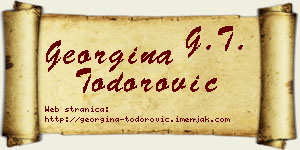 Georgina Todorović vizit kartica